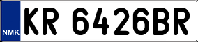 Trailer License Plate